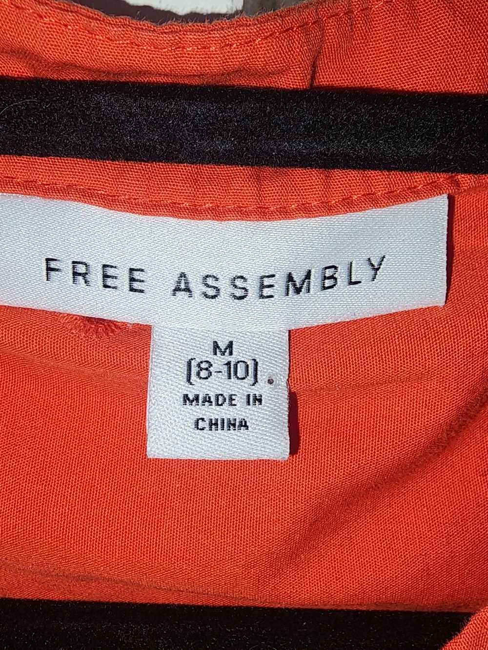 Free Assembly Women's Bright Orange Dress - Size M 8-10 Boho Festival - Picture 2 of 8